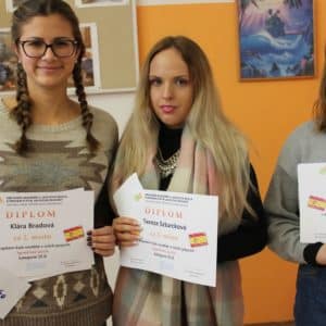 Klára Bradová Úspěchy v krajských kolech cizích jazyků