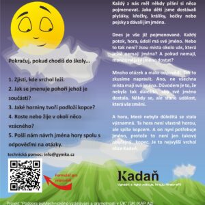 Pojmenuj si svoji horu