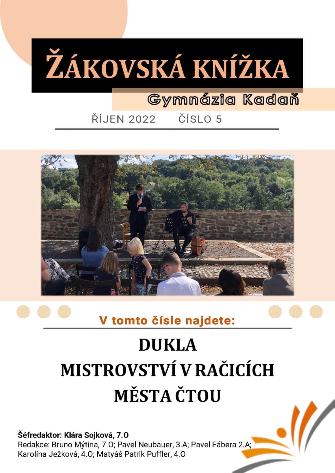 ŽÁKOVSKÁ KNÍŽKA (ŽÁKAJDA) „Od studentů pro studenty“ č. 5/2022