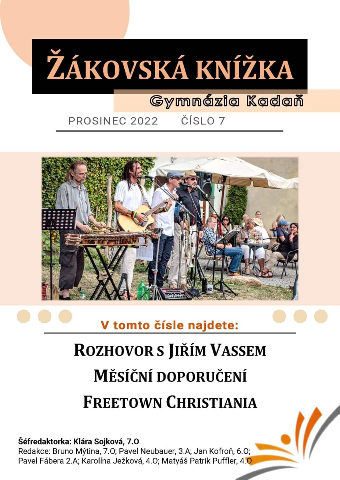 ŽÁKOVSKÁ KNÍŽKA (ŽÁKAJDA) „Od studentů pro studenty“ č. 7/2022