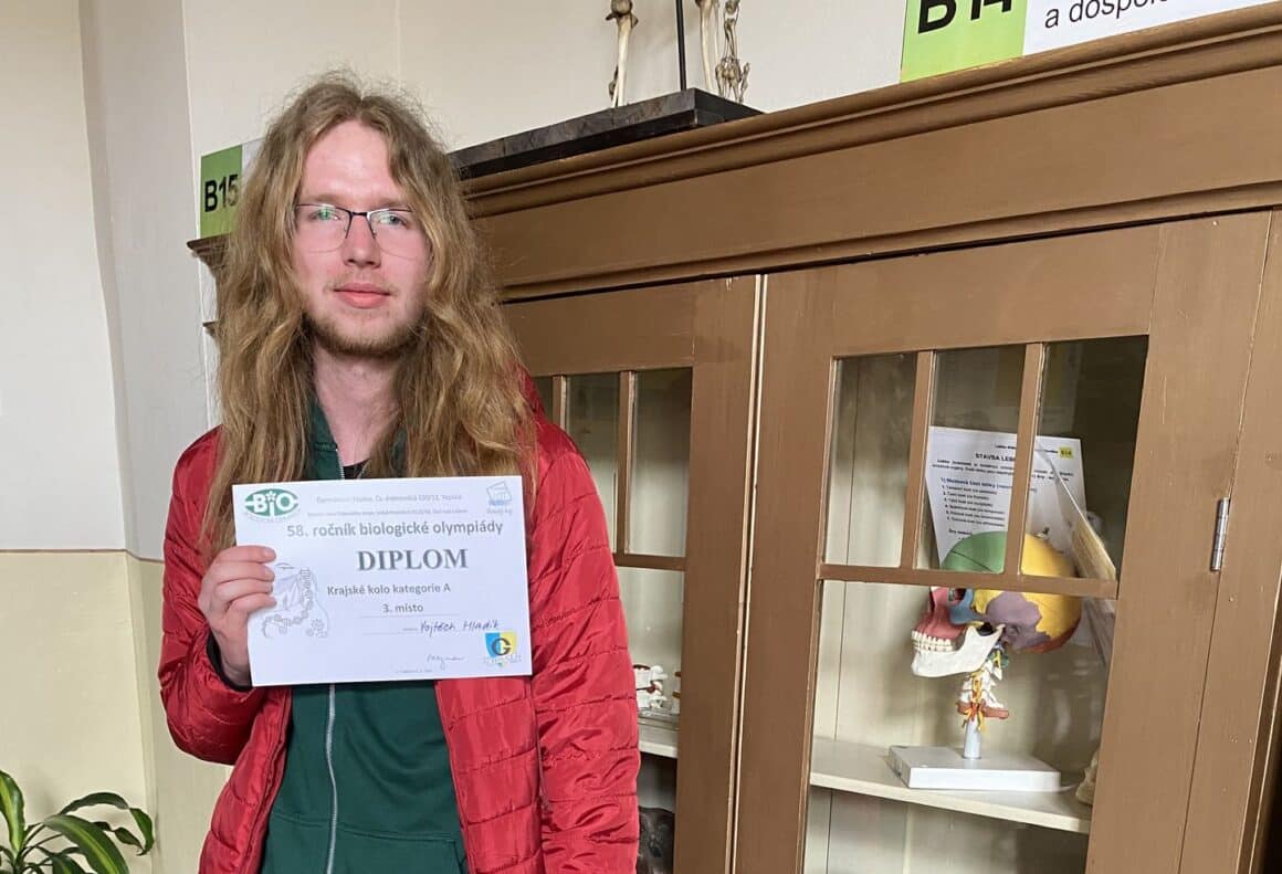 bronzovy_vojta_hladik_biologie_1 Třetí nejlepší v kraji v biologii
