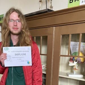 Třetí nejlepší v kraji v biologii