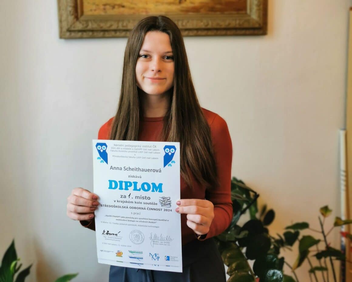 Anna je nejlepší v Ústeckém kraji mezi středoškolačkami