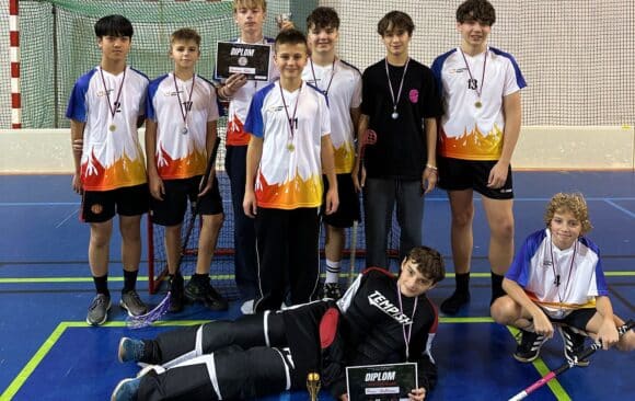 Stříbrní florbalisté