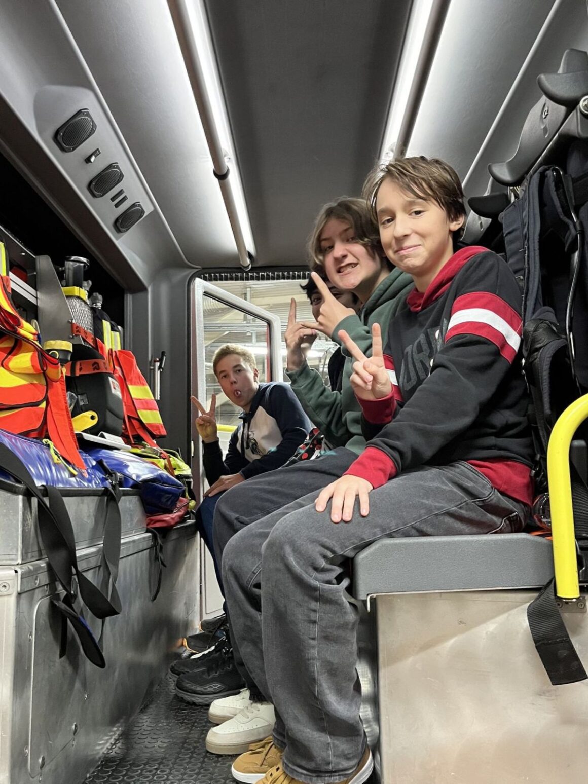 Návštěva u hasičů