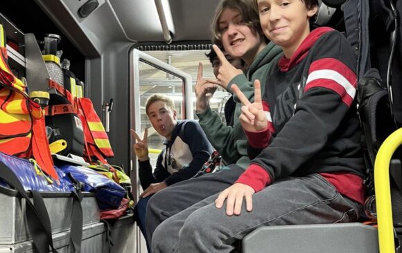 Návštěva u hasičů