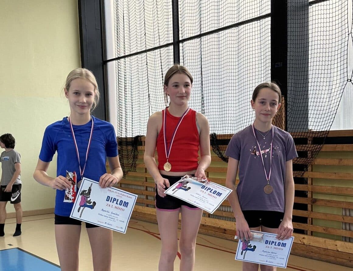 Zlatý a bronzová ve šplhu