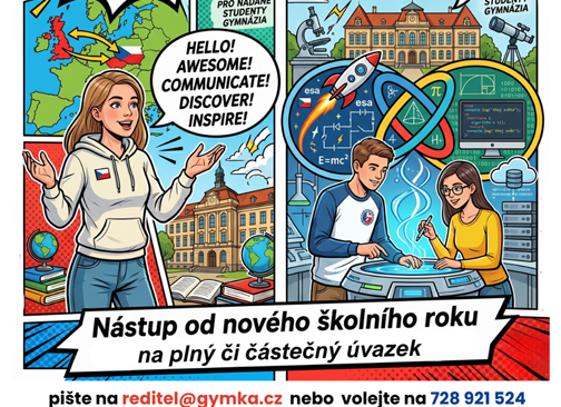 Hledáme vás – výuka anglického jazyka, matematiky, fyziky či informatiky